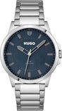 HUGO Analogue Quartz Watch for Men with Silver Stainless Steel Bracelet - 1530186.