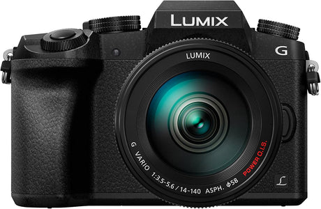 Panasonic LUMIX DMC-G7KEB-K Professional Camera with Lens - Black, 14 - 42 mm