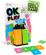 OK Play: The Ultimate Tile Game - Kids Can Outsmart Adults | Fun, Strategic & Portable for 2-4 Players, Ideal Board Travel Game for Family Game Night.