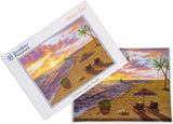 GoodDay Puzzles 72 Large Piece Jigsaw 'Beach Day', Puzzles for Seniors with Dementia/Alzheimer's, Easy Puzzle for Older Adults, Gifts for Elderly in Nursing Home, Activities for Vision Impaired.