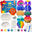 Eleanore's Diary Kids Sea Shell Painting Kit, Arts & Crafts Painting Gifts for Boys Girls, DIY Creative Craft Activities Toys for Age 5 6 7 8 9 10 11 12 Year Old, Birthday Halloween Rainy Day Gifts.