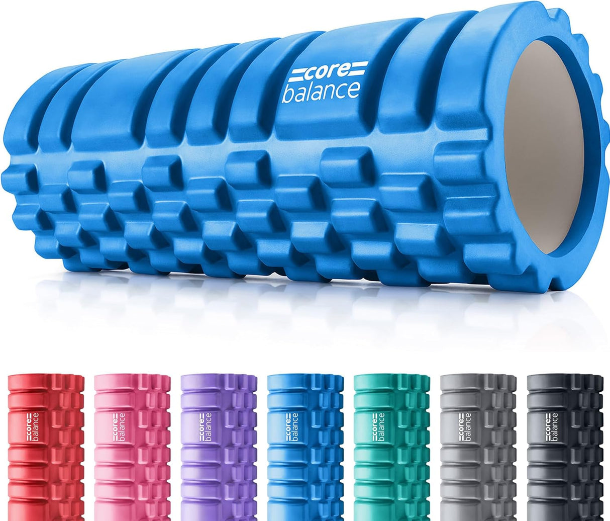 Core Balance Foam Roller For Deep Tissue Muscle Massage, Trigger Point Grid Sports Massager, Fitness Gym Physio.