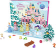 Mattel Disney Princess Toys, Advent Calendar with 24 Days of Surprises, Including 4 Princess Small Dolls, 5 Friends and 16 Accessories, Inspired by Disney Movies, HLX06.