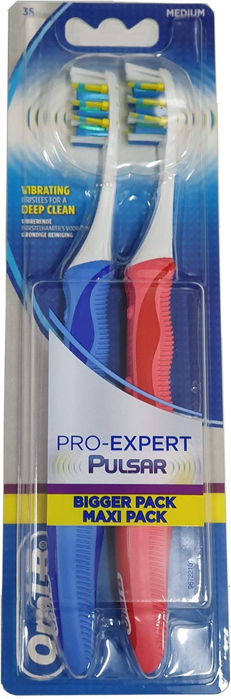 Pro Expert by Oral-B Pulsar Vibrating Toothbrush Twin Pack.