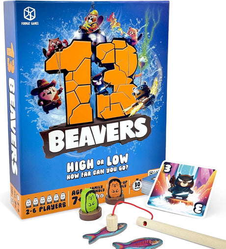 13 Beavers: Fun Family Board Game for Ages 7+ 2-6 Players | Best New Board Games for Kids, Teens and Adults.