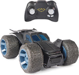 DC Comics, Batman, Stunt Force Batmobile, Indoor Remote-Control Car, Action Figure Compatible, Turbo Boost and Crazy Stunt Capabilities, Collectible Super Hero Kids’ Toys for Boys and Girls Aged 4+.