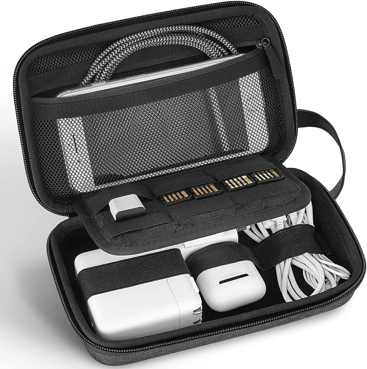 JETech Travel Accessories Organiser Case, Portable Electronic Pouch Gadget Bag for MacBook Power Adapter Chargers, Cables, Power Bank, Mouse, Stylus Pen, Earphone, SD Card, USB Flash Drive.