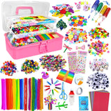 zycBernoi 3000+ Pcs Arts and Crafts Supplies for Kids - Kids Craft kit for Boys & Girls - Craft Box Gift for Ages 4-6, 6-8, 8-12.