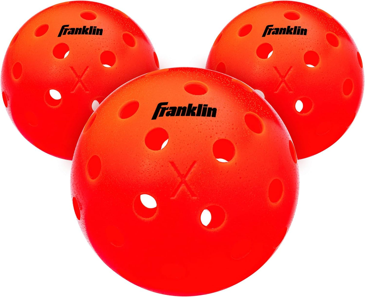 Franklin Sports X-40 Outdoor Pickleballs - USA Pickleball (USAPA) Approved Pickleball Balls - Official US Open Ball.