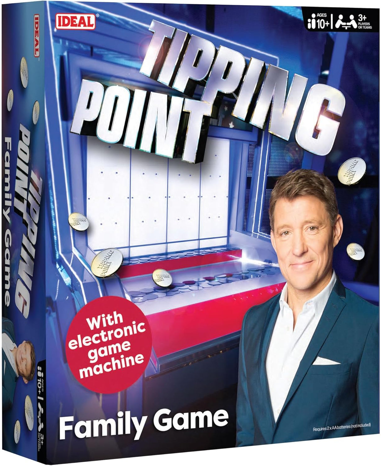 IDEAL | Tipping Point game: with electronic Tipping Point Machine and all new questions | Family TV Show Board Game | For 3+ Players or teams | Ages 10+.