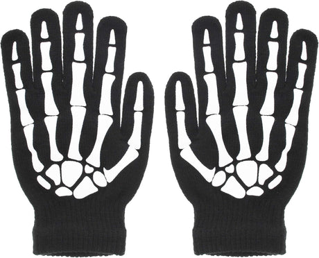 Zac's Alter Ego Glow In The Dark Skeleton Gloves - Amazing Halloween Accessory.