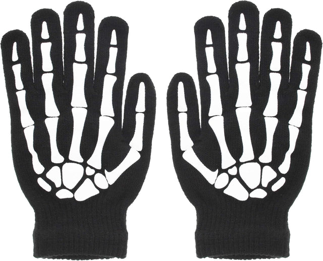 Zac's Alter Ego Glow In The Dark Skeleton Gloves - Amazing Halloween Accessory.