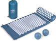 Umbro Acupressure Mat with Pillow - Back Pain Relief Products - Acupuncture Mat - Massage Mat - Nail Bed - Acupressure for Pain Relief - 42x71 cm - Blue.