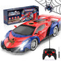 Boocang Remote Control Cars Spider Toys for 3 4 5 6 7 8 Year Old Boys 1:18 High Speed Sports Racing Drift RC Car with LED Light Boys Girls Gifts Age 3-12 Kids Toy Birthday Presents Indoor Outdoor Game.