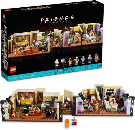 LEGO Icons The Friends Apartments 10292, Friends TV Show Gift from Iconic Series, Detailed Model of Set, Collectors Building Set with 7 Minifigures of Your Favorite Characters.