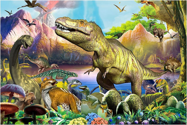 Sitodier Dinosaur Puzzles for Kids, 100 Piece Jigsaw Puzzles for Kids Ages 4-8, Learning Educational Puzzle Toys for Toddlers Boys Girls 4 5 6 7 8 Years Old.