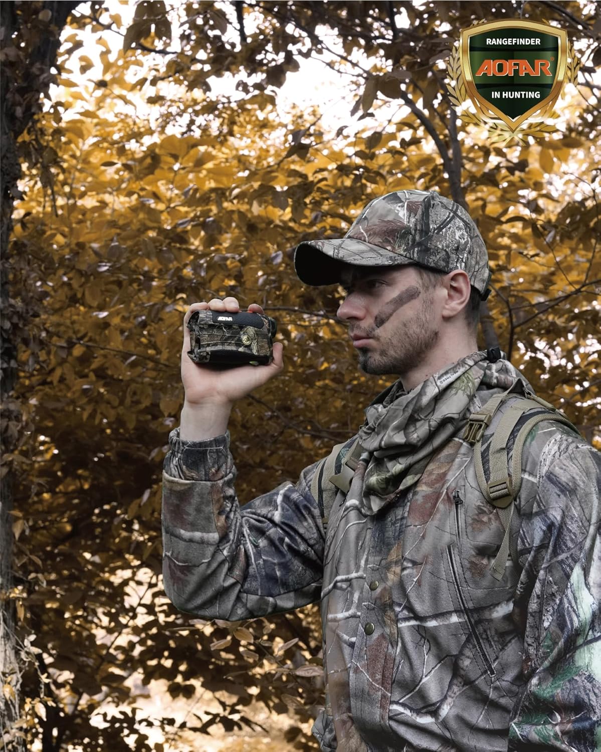 AOFAR HX-1200T Range Finder for Hunting Archery, 1200 Meters with Angle and Horizontal Distance, Shooting Wild Waterproof Coma Rangefinder, 6X 25mm, Range and Bow Mode, Free Battery Gift Package.