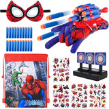 yumcute 34PCS Spider Web Shooters for Kids 5+ Year Old, Funny Spider Launcher Wrist Toys, Spider Web Shooter Plastic Spider Launcher Gloves for Costume Cosplay, Sup er Heroes Toys for Boys Girls Gift.