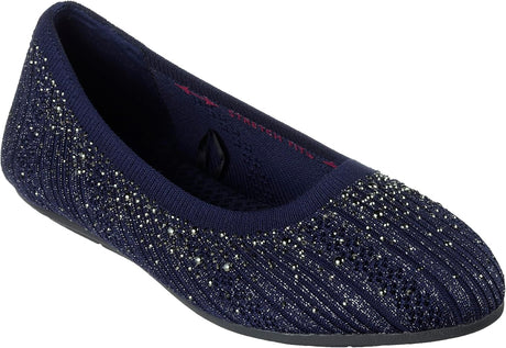 Skechers Women's Cleo 2.0-Glitzy Daze Ballet Flat.