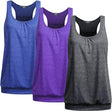 UNibelle Tank Top Women's Yoga Shirt Top Sports Tank Top Sleeveless Racerback Fitness Top, S-XXXL.