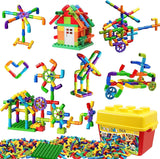 burgkidz 188 Piece Pipe Tube Toy, Sensory Water Tube Locks Construction Building Blocks, Educational Building Learning Toys with Wheels and Baseplate for Kids Boys Girls Age 3+.