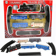 A to Z 1577 Classic Battery Operated Train Set with Light and Sound, 01577, Black.