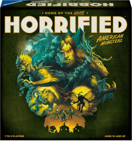 Ravensburger Horrified: American Monsters Strategy Board Game Kids and Adults Age 10 Years Up - 1 to 5 Players.