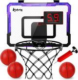 Kiztoys Basketball Hoop for Kids, Indoor Hoop Wall Mounted Basketball Toy with 3 Balls.