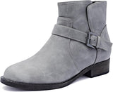 Veittes Women's Ankle Boots, Thick Heel Modern Short Classic Slip-on Fashionable Short Boots..