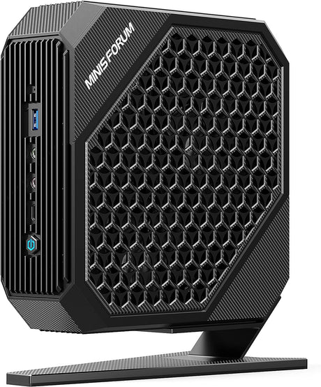 MINISFORUM UM890 Pro Mini PC, AMD Ryzen 9 8945HS (up to 5.2GHz) Mini Computers, 64GB DDR5 5600MHz RAM&1TB PCIe 4.0 SSD, Mini Desktop Quad Display HDMI/DP1.4/USB-C, AMD Radeon 780M/Dual LAN 2.5G.