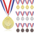 Xapypy 12 Pieces Metal Medals, Olympic Style, Competitions, Party Favors,Winner Medals for Competitions,2 Inches.