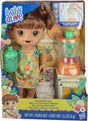 Baby Alive Magical Mixer Baby Doll Tropical Treat with Blender Accessories, Drinks, Wets, Eats, Brown Hair Toy for Children Aged 3 and Up.