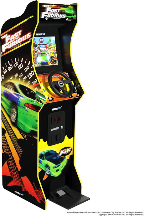 Arcade1Up FAF-A-300211 THE FAST & THE FURIOUS DELUXE ARCADE GAME, multicolour.