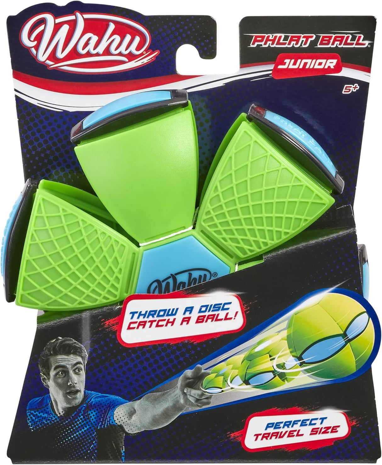 WAHU Phlat Ball Junior - Green (15cm) | Throw a Disc... Catch a Ball | Perfect for the Garden or the Beach | Kids Outdoor Toys | Ages 5+.