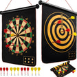 BATURU Magnetic Dart Board with 12 Magnetic Darts, Safe Indoor Outdoor Dart Game for Kids, Boys, and Girls Ages 4-12, Foldable Double-Sided Dartboard, Perfect for Birthday Parties and Family Fun.