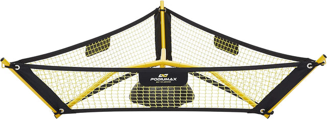 PodiuMax Football Rebounder Net, 3 Nets Triangle Design for Team Training, Easy to Assemble and Breakdown,with Carry Bag and Stakes.