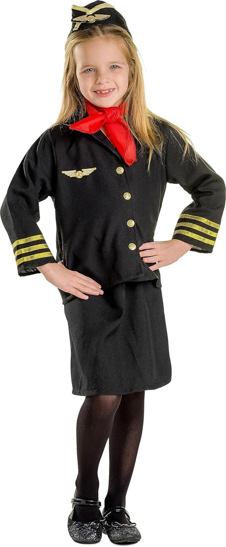 Dress Up America Flight Attendant Costume Set.