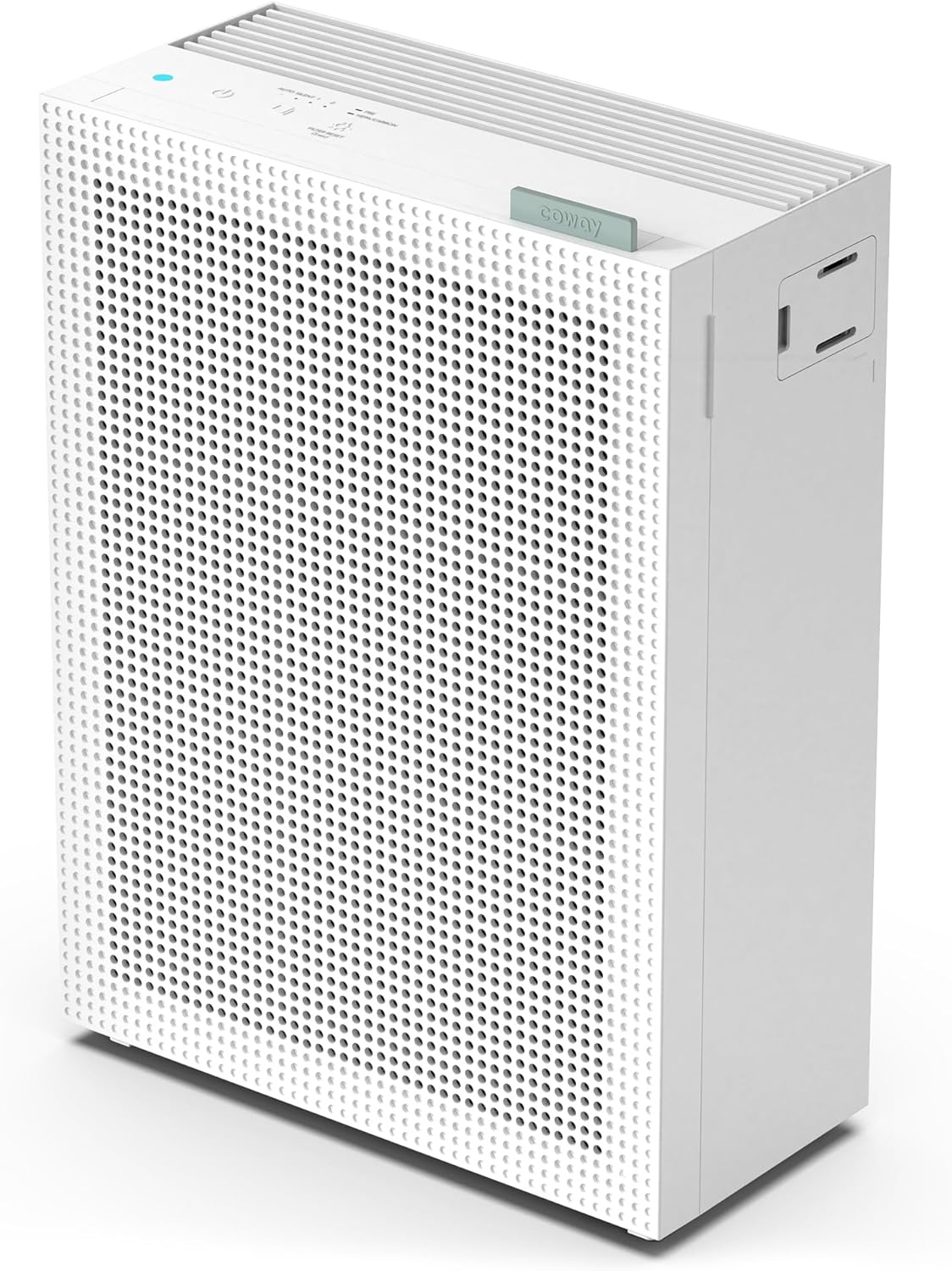 COWAY Air purifier for Home Bedroom, ECARF Quietmark Certified 20dB Sleep Mode, Removes up to 99.999% of Harmful Particles down to 0.01 µm for Allergy, Smoke, Pollen, Pet - Airmega 150 (White).