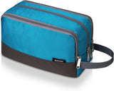 WANDF Toiletry Bag Water-Resistant Nylon Travel Wash Bag Lightweight Dopp Kit for Men and Women (A-Malachite Green).