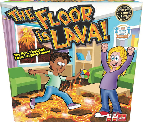 The Floor is Lava! | The Fun, Physical, Lava Leaping Game | Kids Party Games | For 2-6 Players | Ages 5+.