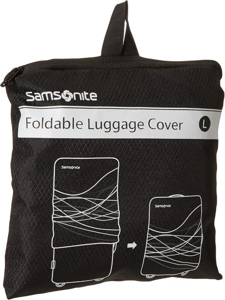 Samsonite Foldable Luggage Cover-Large, Black.