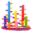 SIENIANLINE Gears Interlocking Learning Set, STEM Construction Toy Set - Building Kit Toys 180 Pcs - 10 Colors.