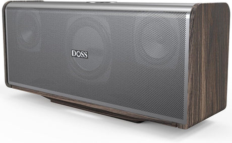 DOSS SoundBox Ultra Bluetooth Speaker with 2.1 Sound Channel Audio, 80W Superior Sound with Deep Bass, Two DSP Technologies, 18H Playtime, Bluetooth 5.3, Wireless Speaker for Home, Office,Bedroom-Grey.