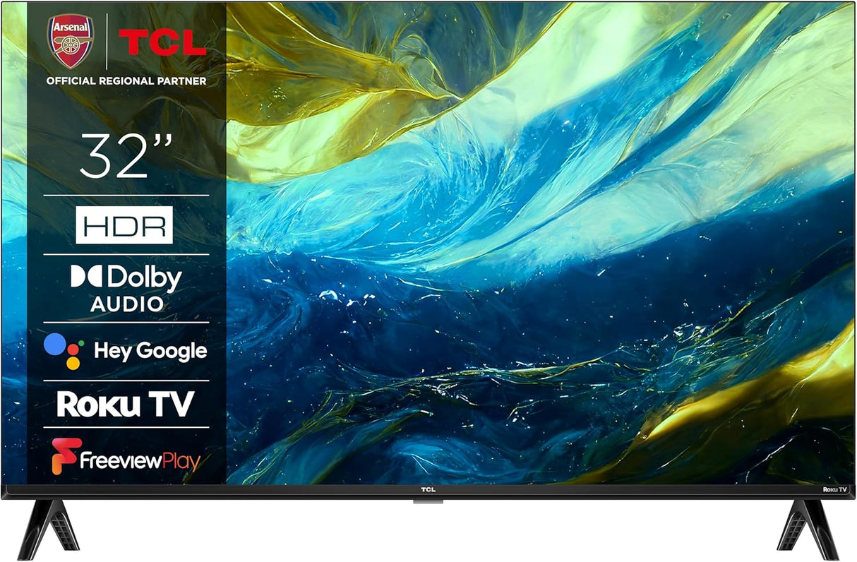 TCL 40S5400AK 40-inch Television, HDR, FHD, Smart TV Powered by Android TV, Bezeless design (Kids Mode, Dolby Audio, compatible with Google assistant).