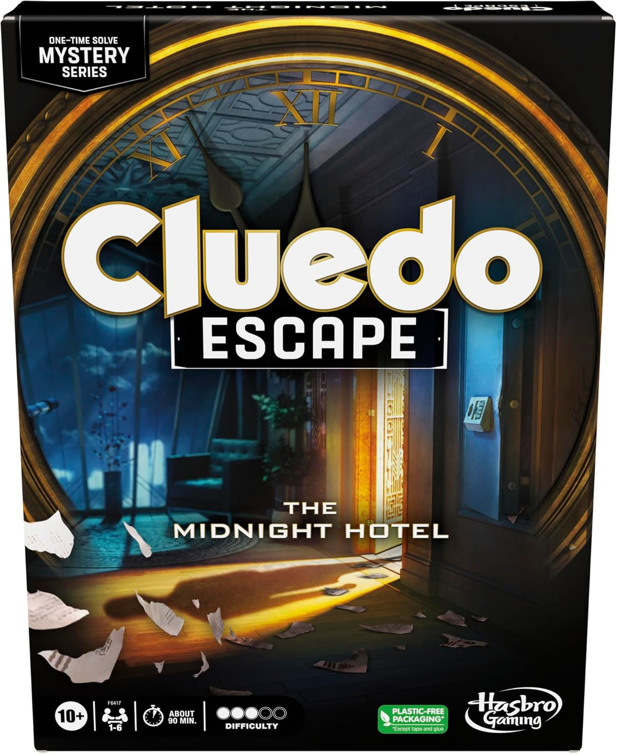 Hasbro Gaming, Cluedo Board Game Treachery at Tudor Mansion, Escape Room Game, Cooperative Family Board Game, Mystery Games.