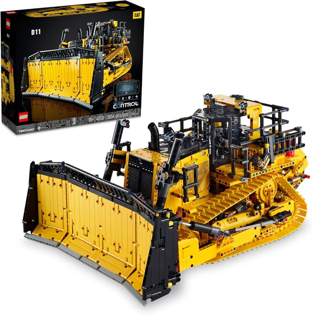 LEGO Technic App-Controlled Cat D11 Bulldozer 42131 Building Set for Adults (3,854 Pieces).