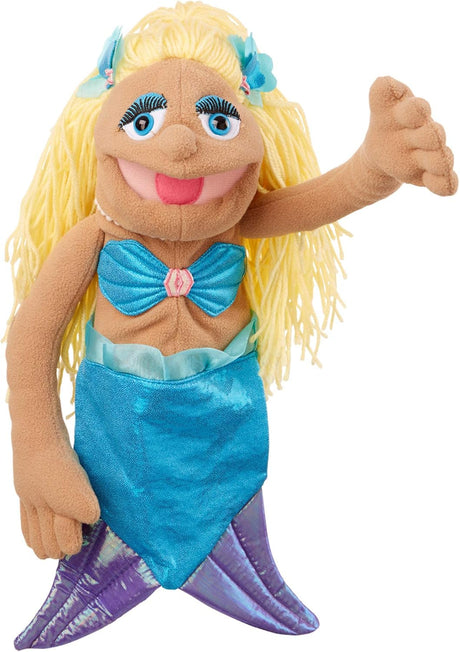 Melissa & Doug Mermaid Hand Puppet | Puppets & Theatres | Age +2 years | Gift for Boy or Girl.