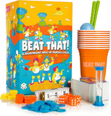 Gutter Games Beat That! - The Bonkers Battle of Wacky Challenges - Family Party Game for Kids & Adults - Card and Board Games for Families - Great Stocking Fillers for Parties & Family Games Nights.