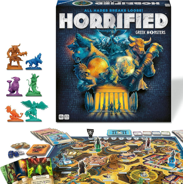 Ravensburger Horrified Greek Monsters - Immersive Cooperative Strategy Board Game for Adults and Kids Age 10 Years Up.