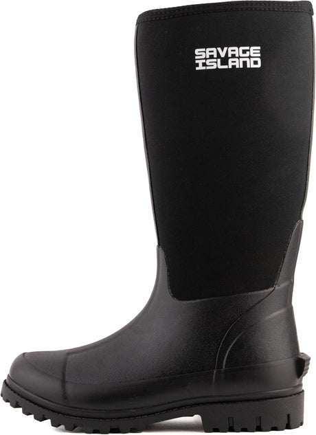 Savage Island Women's Neoprene Insulated Rubber Wellington Boots Warm Lined Fully Knee High Waterproof Wellies.